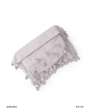 Pyrus Dewdrop Clutch In Sparkling White