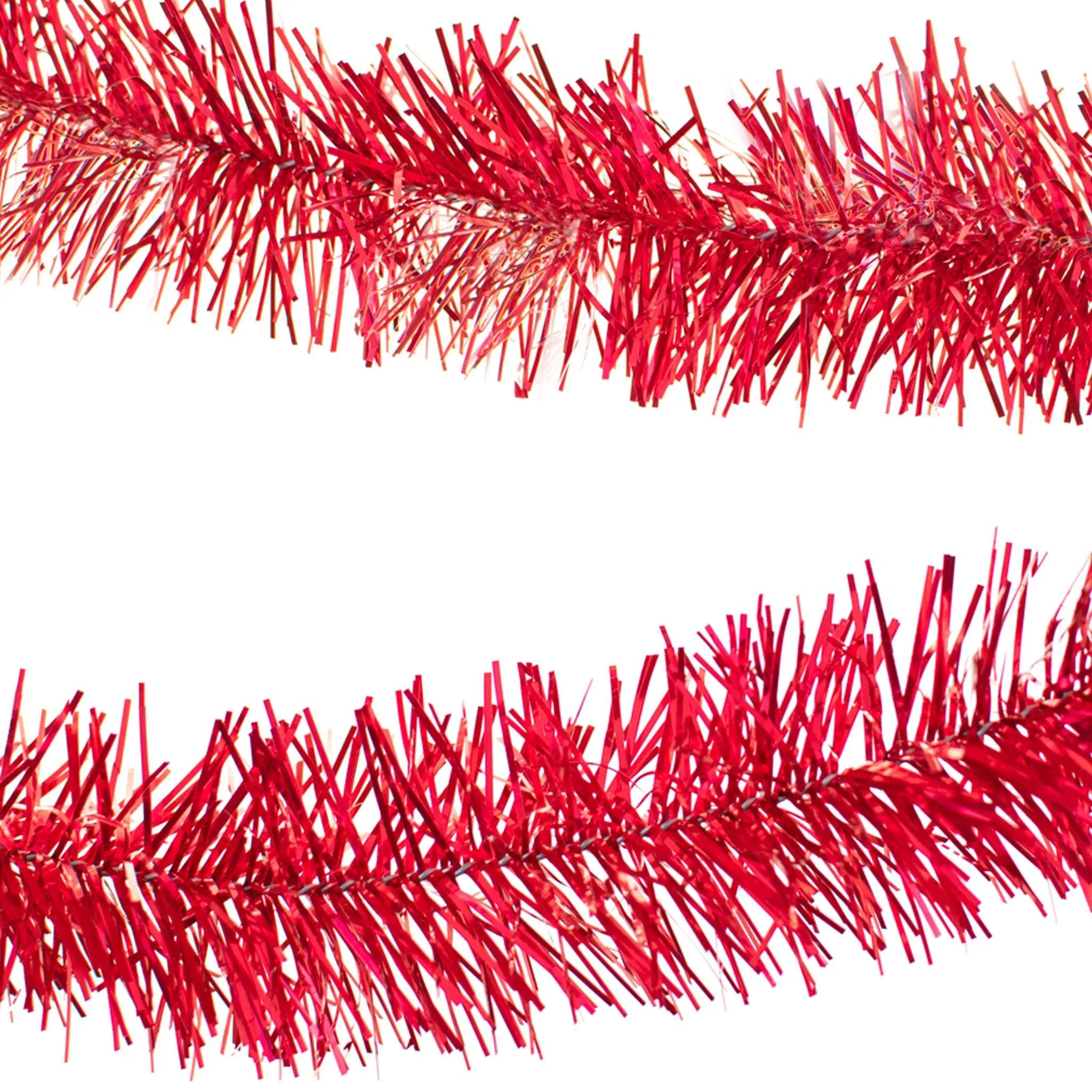 Red Tinsel Garland