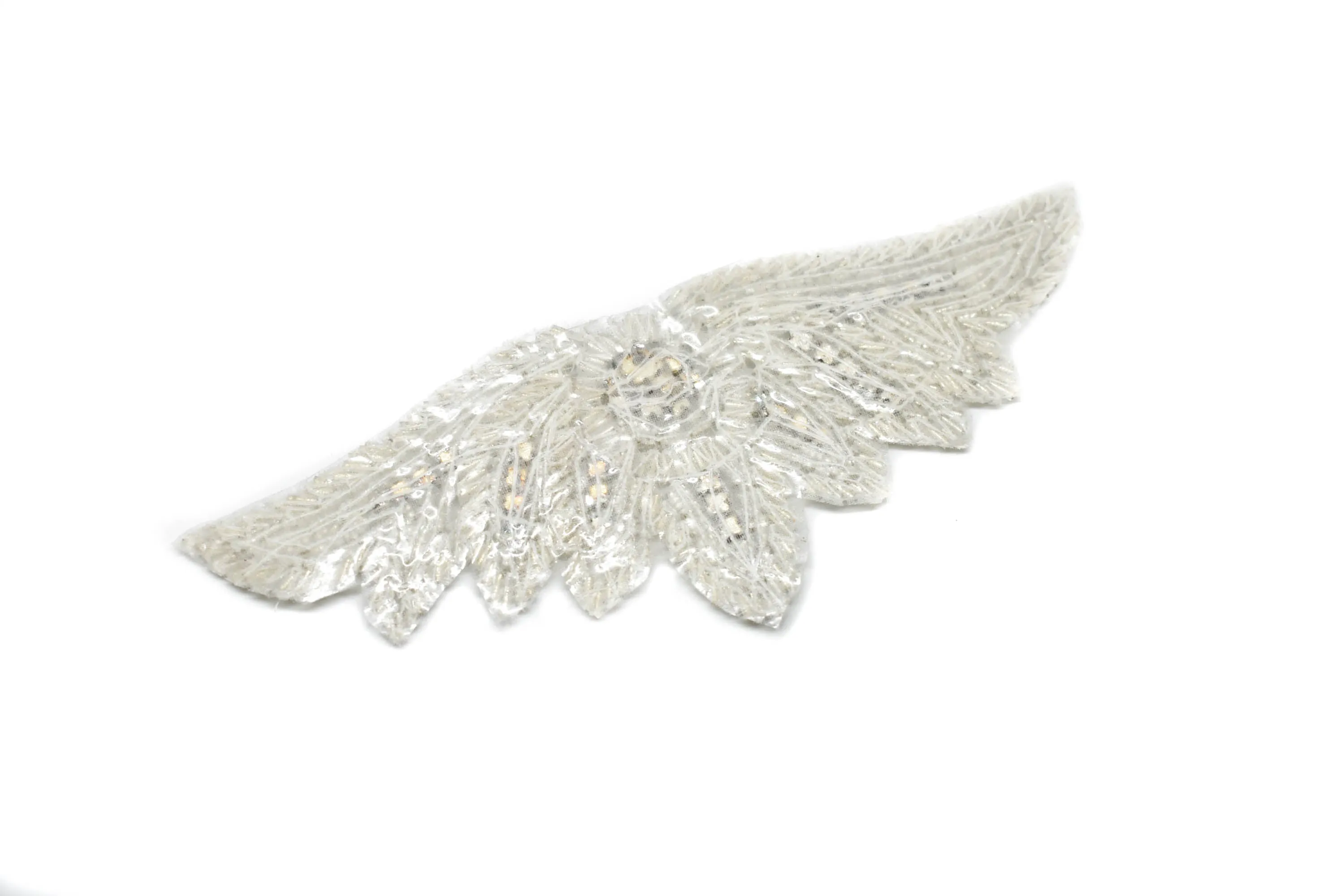 Rhinestone Wings Applique | Angel Wing Applique | Rhinestone Angel Wings | Sew on Wing Applique