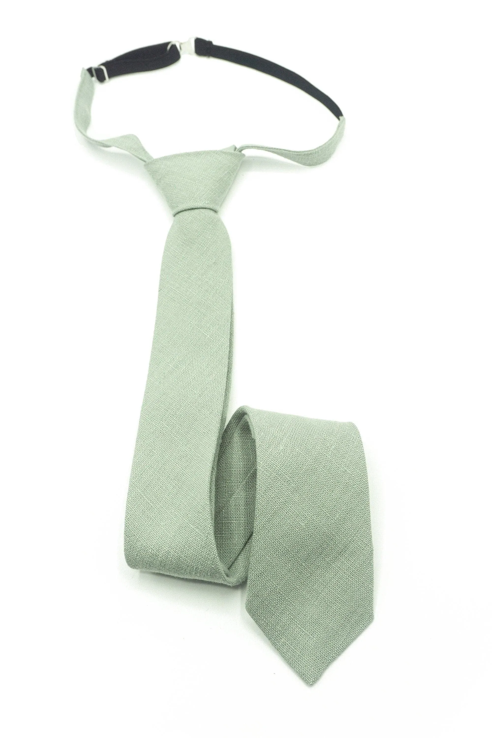 Sage Green Bow Tie and Suspenders for Boys