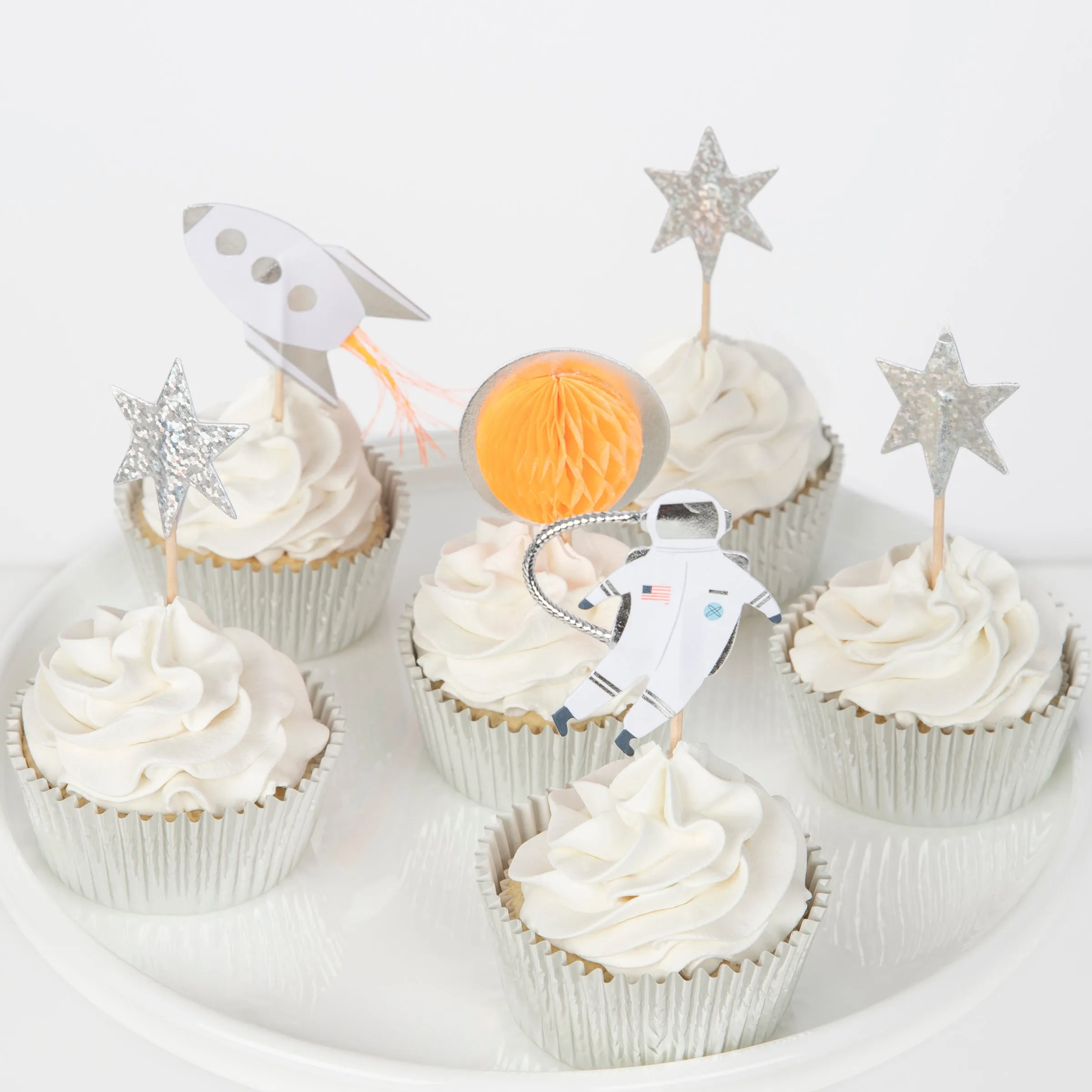 Space Cupcake Kit (x 24 toppers)