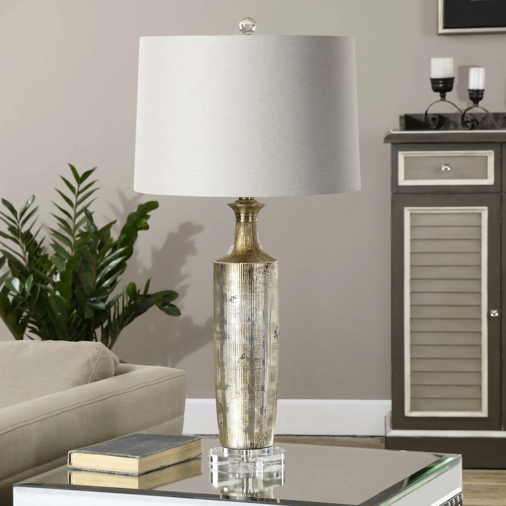 Uttermost Valdieri Metallic Bronze Lamp