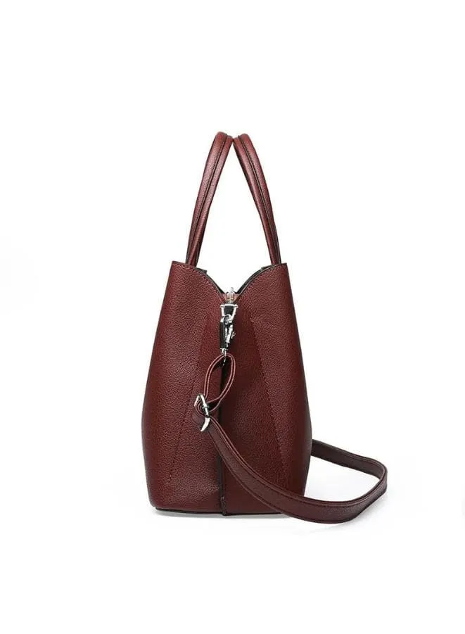 Waterproof Leather Shoulder Bag with detachable shoulder strap