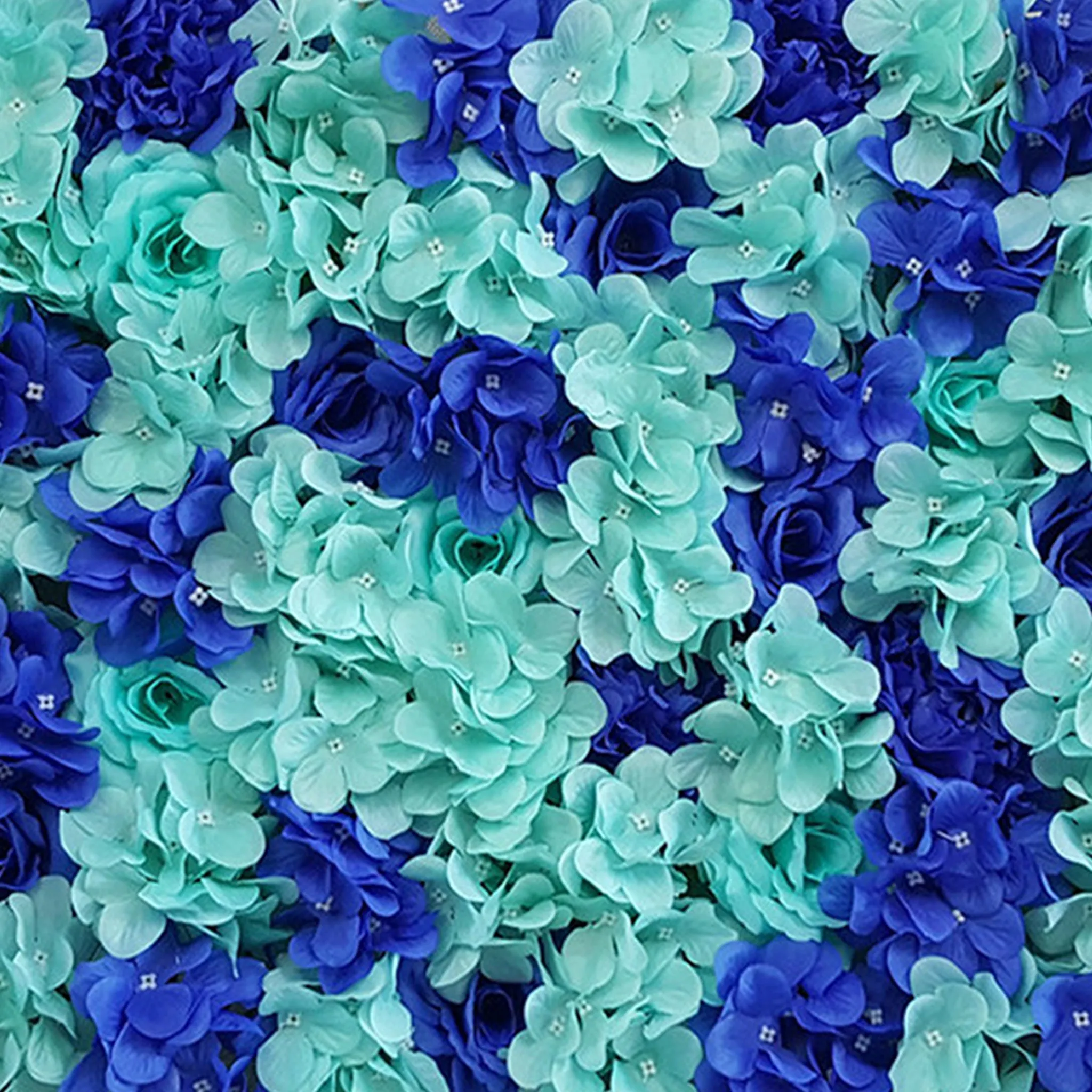 Wedding Backdrops Royal Pool Blue Floral Photography Background Flower Panel