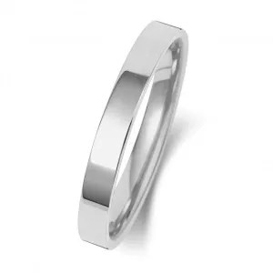 Wedding Band 18K Flat Court 2.5mm-1.40 Wedding  Ring WQ122WM/I