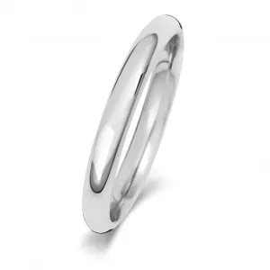 Wedding Band 18K Trad Court 2.5mm Wedding  Ring WQ162WM