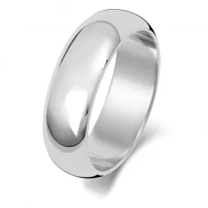 Wedding Band  9ct D Shape 6mm Wedding  Ring W106WUL