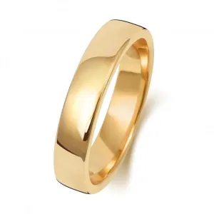 Wedding Band 9K Soft Court 4mm-1.2 Wedding  Ring W134L