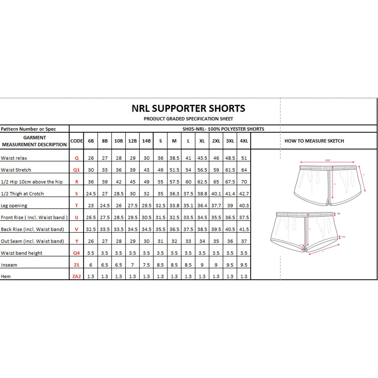 West Tigers Supporter Shorts