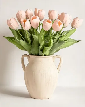 White Tulip Bouquet (real touch)