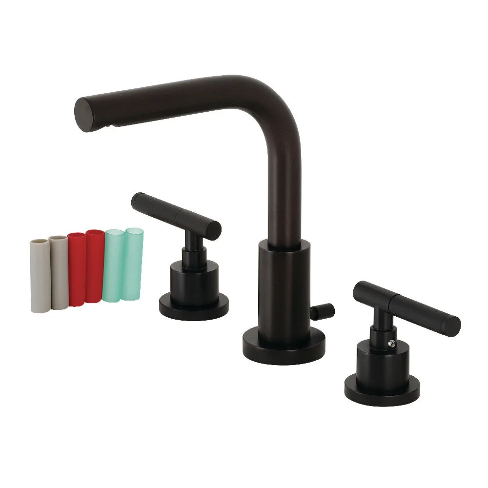 Widespread Bathroom Faucet with Brass Pop-Up