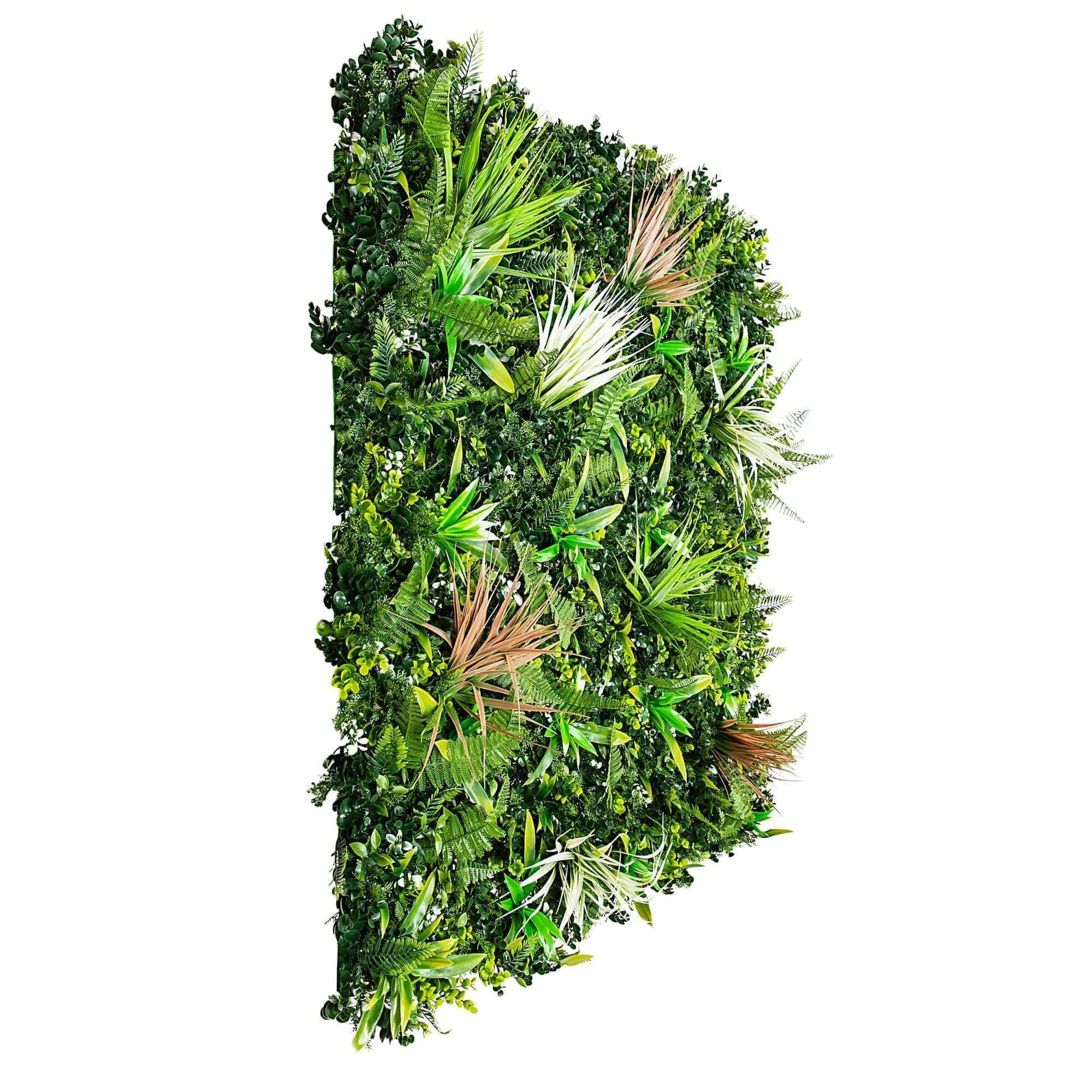 Wild Tropics Artificial Vertical Garden / Fake Green Wall 1m x 1m UV Resistant